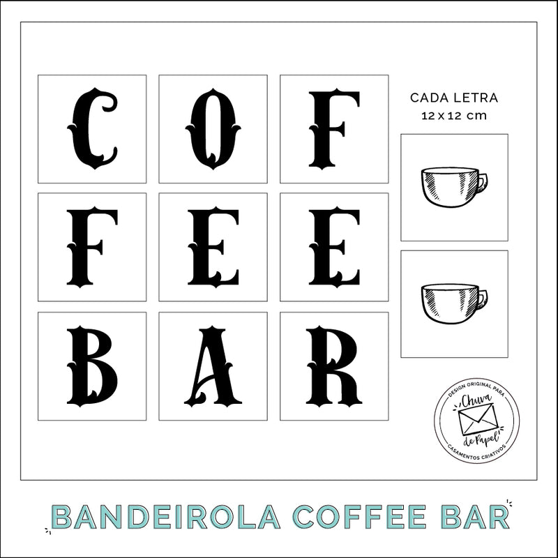BANDEIROLA “COFFEE BAR”