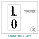 BANDEIROLA LOVE