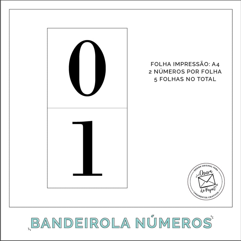 BANDEIROLA 0-9